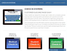 Tablet Screenshot of checkinsystems.com